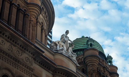 Low angle view of historic building against sky
