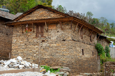 Low angle view of old building