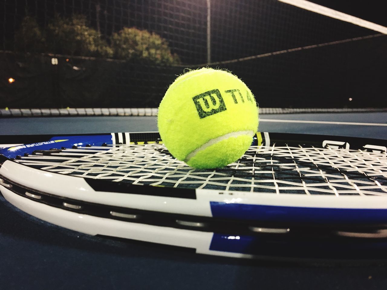 CLOSE-UP OF BALL AND YELLOW POOL