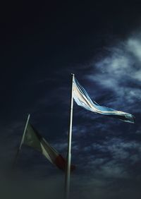 Low angle view of sky at night