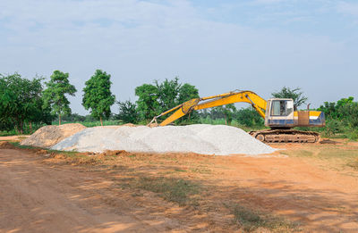 View of construction site against sky