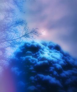 Low angle view of cloudy sky