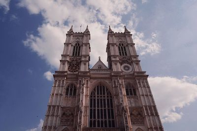 Westminster abbey church low angle view of historic building against sky