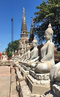 Statue of temple against sky