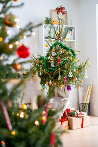 Close-up of christmas tree