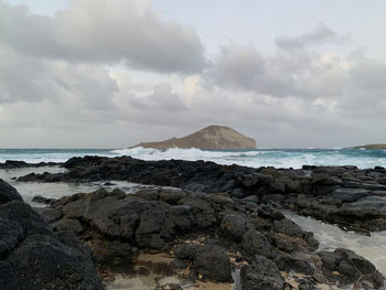 Scenic view of sea against sky