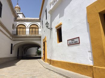 Exterior of historic building in seville spain