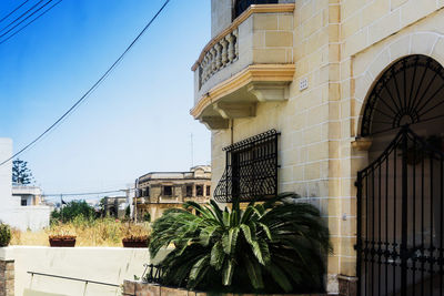 Buildings against blue sky