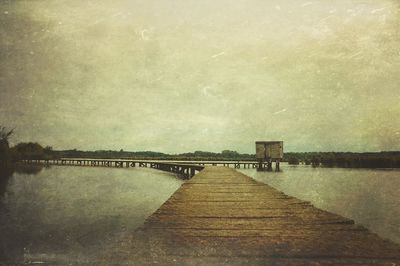 Pier over river