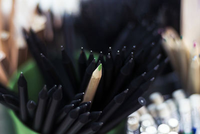 Close-up of pencils