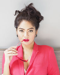 Portrait of beautiful young woman