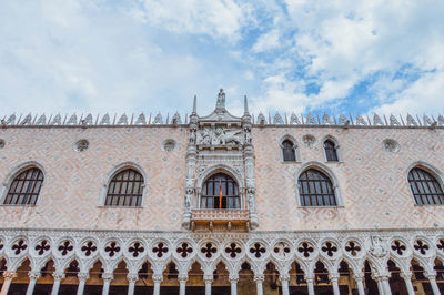 View of historical building against cloudy sky