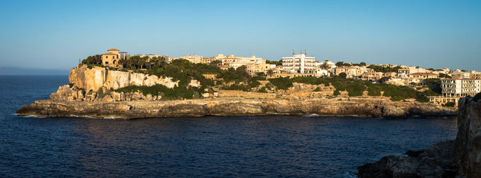 Panoramic view of sea against sky