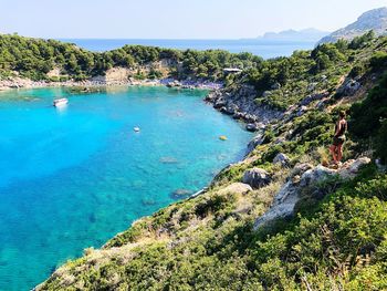 Scenic view of sea against sky