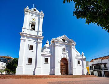 Low angle view of church against sky