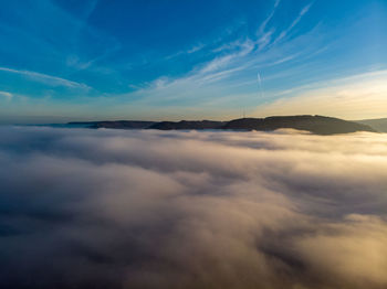 Scenic view of cloudscape against sky during sunset