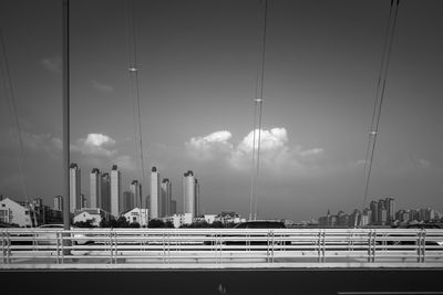 Panoramic view of city against sky