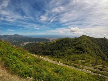 Scenic view of landscape against sky