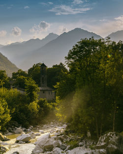 Scenic view of river against sky