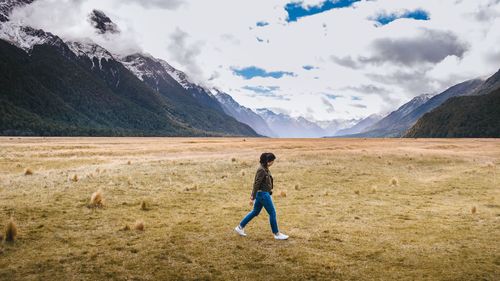 Full length of man standing on land