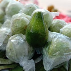 Close-up of fresh vegetables for sale in market