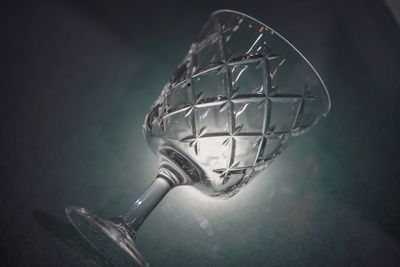 Close-up of glass on table