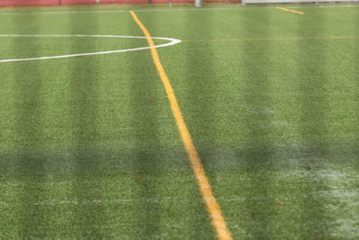 Full frame shot of soccer field