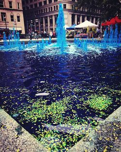 Fountain in city