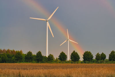 Windmill against sky