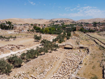 View of old town against sky