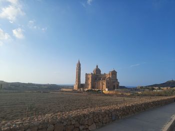 Historic building against blue sky