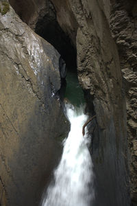 River flowing through rocks