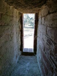 Corridor in tunnel