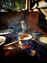 High angle view of tea in himachal