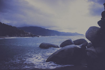 Scenic view of sea against sky