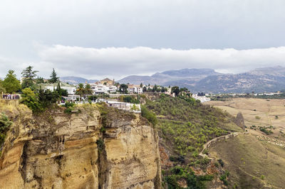 Panoramic shot of buildings against sky