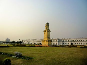 View of historical building against clear sky