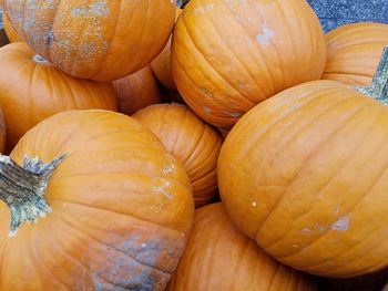 Full frame shot of pumpkins at market