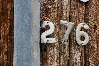 Close-up of rusty metal