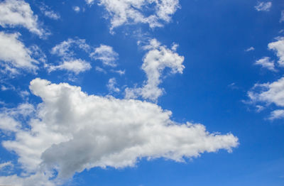 Low angle view of clouds in sky