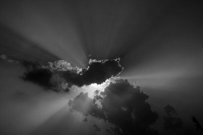 Low angle view of clouds in sky