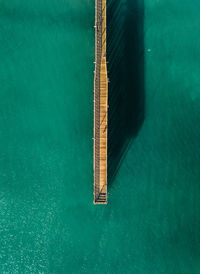 High angle view of pier over sea