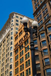 Low angle view of buildings in city