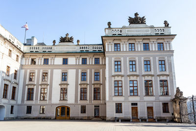 Low angle view of building against sky