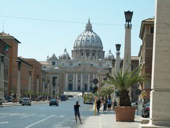 View of cathedral against clear sky