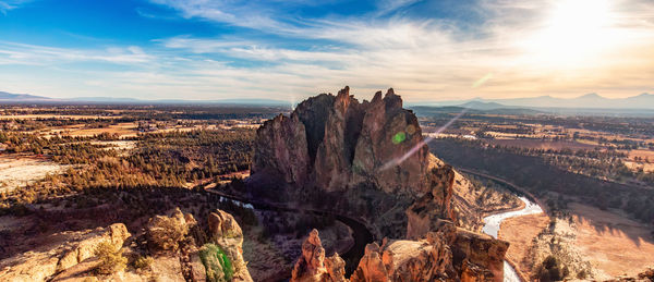 Panoramic view of landscape against sky