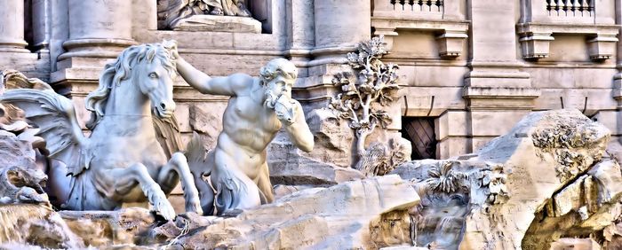 Statue of historic building