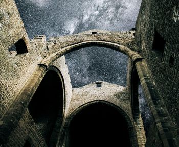 Low angle view of old building