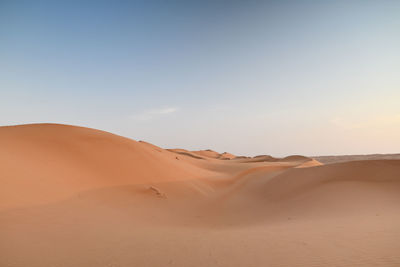 Scenic view of desert against sky