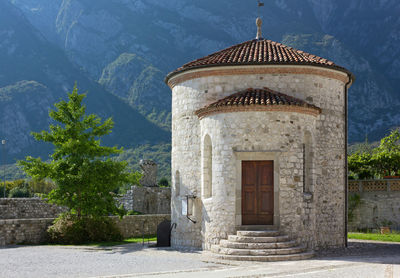 Entrance of historic building